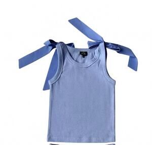 NEW LITTLE OLIN kids' bow tank top in blue